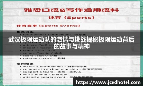武汉极限运动队的激情与挑战揭秘极限运动背后的故事与精神