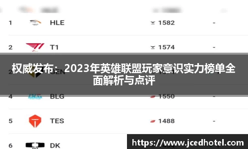 权威发布：2023年英雄联盟玩家意识实力榜单全面解析与点评